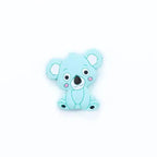 Silicone Teether Animal Koala Baby Teether Pendant Food Grade BPA Free Baby Teething Chew Charms Silicone Beads Toy