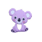 Silicone Teether Animal Koala Baby Teether Pendant Food Grade BPA Free Baby Teething Chew Charms Silicone Beads Toy