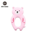 Silicone Teether Rodent Cartoon Animals 1pc Food Grade Silicone Pandents,  Teething Toys For Teeth Tiny Rod Baby Teethers Gift