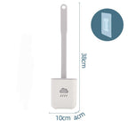 Silicone Toilet Brush Cleaner Toilet Brush With Holder Flat Head Flexible Soft Bristles Brush Bathroom Accessory Gap Cleaning Toilet Brush Wall Mounting Toilet Brush No-Slip Long Handle Soft Silicone Bristle Toilet Corner Cleaner Stevvex