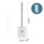 Silicone Toilet Brush Cleaner Toilet Brush With Holder Flat Head Flexible Soft Bristles Brush Bathroom Accessory Gap Cleaning Toilet Brush Wall Mounting Toilet Brush No-Slip Long Handle Soft Silicone Bristle Toilet Corner Cleaner Stevvex