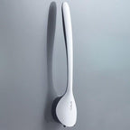 Silicone Toilet Brush For Accessories Drainable Toilet Brush Wall-Mounted Cleaning Tools Home Bathroom Accessories Sets Toilet Brushes And Holder For Bathroom Deep Cleaning Quick Drying Wall Mounted Set Soft Bristled cleaner No-Slip Stevvex