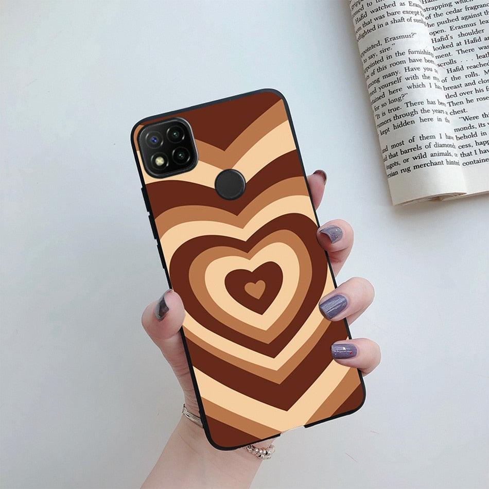 Silicone with Design Print Pattern Shockproof-Absorption Bumper Protective Back Cover For Xiaomi Redmi 10A Case 2022 Love Heart Candy Painted Phone Cover Soft Silicone Case For Xiaomi Redmi 10A Redmi10A Stevvex