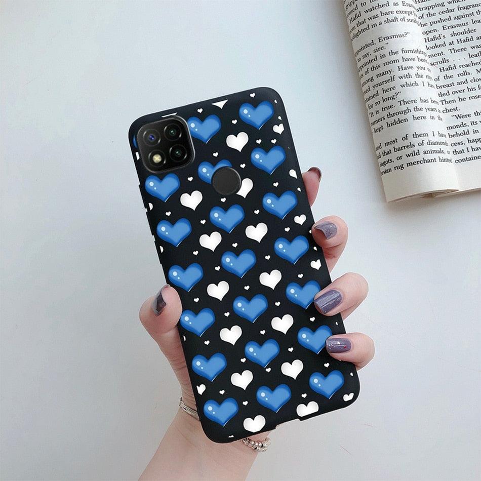 Silicone with Design Print Pattern Shockproof-Absorption Bumper Protective Back Cover For Xiaomi Redmi 10A Case 2022 Love Heart Candy Painted Phone Cover Soft Silicone Case For Xiaomi Redmi 10A Redmi10A Stevvex
