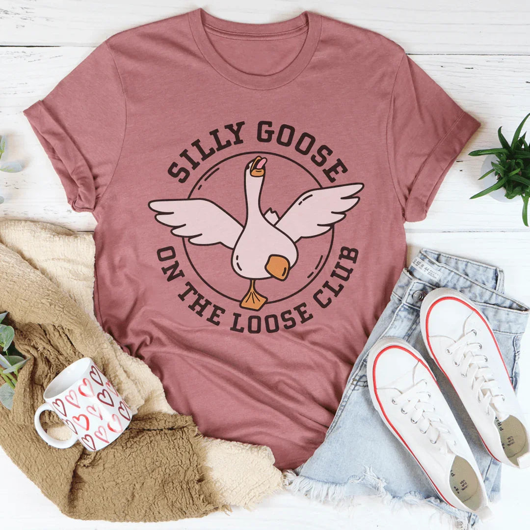 Silly Goose On The Loose Club Tee Peachy Sunday