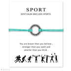 Silver Cheerleader Sport Charm Bracelets Bangles For Women Girls Adjustable Friendship Statement Jewelry Matching Handmade Bracelet Birthday Valentines Day Gifts For Daughter Girls Best Friend Sister