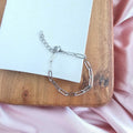 Silver Paper Clip Bracelet Luxe Minimal Everyday Chain