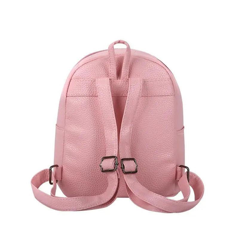 Simple And Stylish Mini Solid Backpack For Women And Girls Cute Travel Bag Trendy Student School Backpacks Stevvex