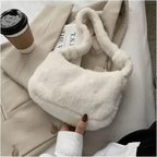 Simple And Stylish Women Soft Plush Winter Furry Shoulder Bags For Ladies And Girls Designer Clutch Handbag For Female Stevvex