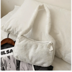 Simple And Stylish Women Soft Plush Winter Furry Shoulder Bags For Ladies And Girls Designer Clutch Handbag For Female Stevvex