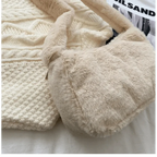 Simple And Stylish Women Soft Plush Winter Furry Shoulder Bags For Ladies And Girls Designer Clutch Handbag For Female Stevvex
