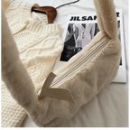 Simple And Stylish Women Soft Plush Winter Furry Shoulder Bags For Ladies And Girls Designer Clutch Handbag For Female Stevvex