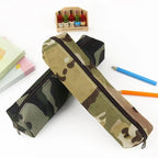 Simple Camouflage Cool Pencil Case Soft Black Pencil Holder For Boys Stylish Pouch For Office And Schools Stevvex
