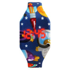 Simple Cartoon Digital Watches For Kids Student LED Display Cute Design Children Girls LED Digital Waterproof Electronic Clock Kids Student Flamingo Digital Sport Watch For Boys Girls Kid Stevvex