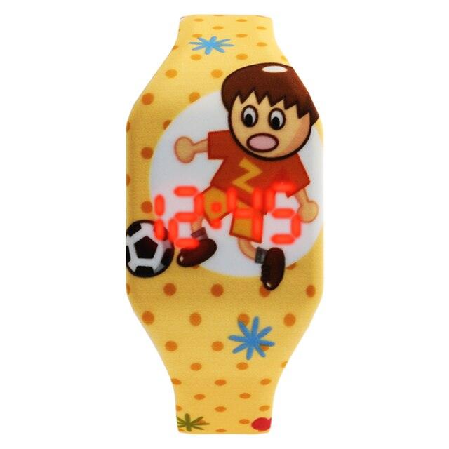 Simple Cartoon Digital Watches For Kids Student LED Display Cute Design Children Girls LED Digital Waterproof Electronic Clock Kids Student Flamingo Digital Sport Watch For Boys Girls Kid Stevvex