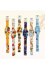 Simple Cartoon Digital Watches For Kids Student LED Display Cute Design Children Girls LED Digital Waterproof Electronic Clock Kids Student Flamingo Digital Sport Watch For Boys Girls Kid Stevvex