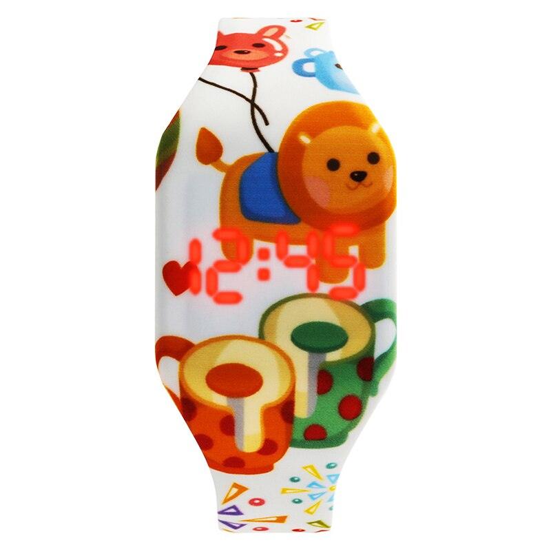 Simple Cartoon Digital Watches For Kids Student LED Display Cute Design Children Girls LED Digital Waterproof Electronic Clock Kids Student Flamingo Digital Sport Watch For Boys Girls Kid Stevvex