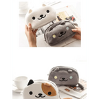 Simple Cartoon Pencil Pouch Design Soft Large Capacity Student Pencil Box Cute Pen Organizer Stevvex