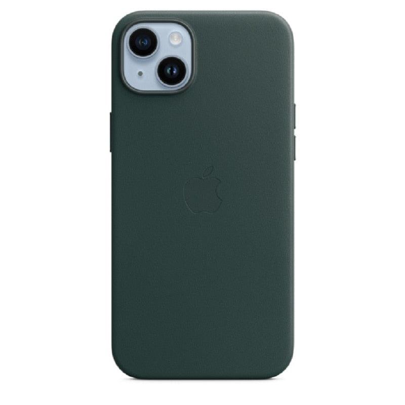 Simple Colorful Leather With Case For iPhone 14 Pro Max 14 Plus Case Wireless Charging Magnetic Cases Leather Case Stylish Unique Cover For iPhone Stevvex