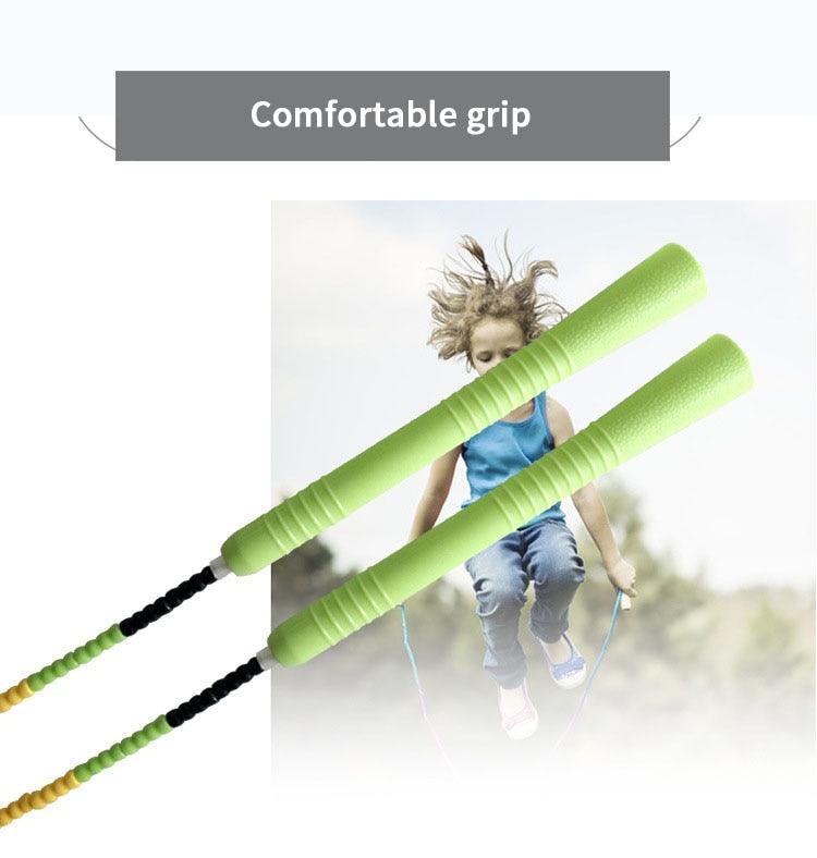 Simple Comfortable Jump Skipping Rope PVC Beginner Soft Beaded Exercise Fitness Jump Rope Tangle-Free Of Adjustable Soft Beads Jump Rope Skipping Rope For Keeping Fit Stevvex