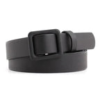 Simple Double Round Buckle PU Leather Waist Strap Vintage Design Double O-Ring Buckle  Women Leather Belt For Jeans And Dresses Stevvex