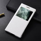 Simple Flip Ultra Thin Window Cover Leather Phone Case For iPhone 14 13 12 11 Pro Mini Luxury Leather Wallet Case Flip Cover Classic Simple iphone case Stevvex
