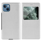 Simple Flip Ultra Thin Window Cover Leather Phone Case For iPhone 14 13 12 11 Pro Mini Luxury Leather Wallet Case Flip Cover Classic Simple iphone case Stevvex