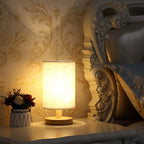 Simple Modern Table Lamp Bedroom Study Bedside Lamp 5V-220v Dimming Solid Wood Creative Birthday Gift Night Light Decorative Table Lamp Cute Study Lamps for Bedroom Décor