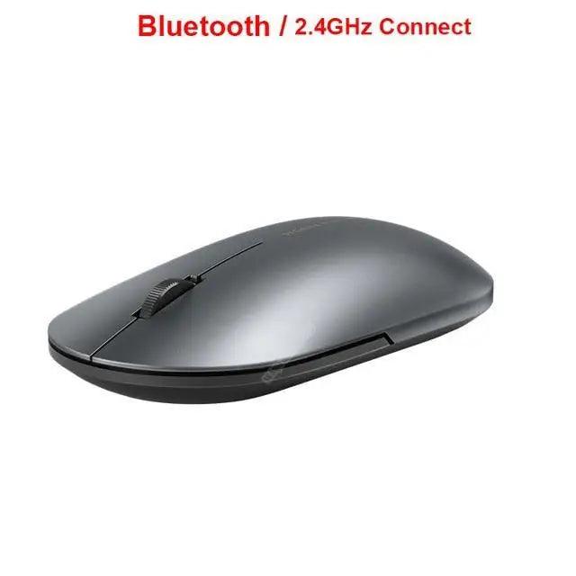 Simple Modern White/Black Wireless Bluetooth USB Connection Optical Mouse For Laptop PC Portable Slim Rechargeable Mouse Computer Mouse Stevvex