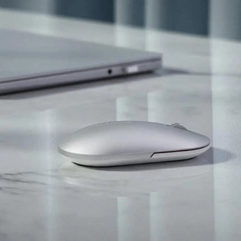 Simple Modern White/Black Wireless Bluetooth USB Connection Optical Mouse For Laptop PC Portable Slim Rechargeable Mouse Computer Mouse Stevvex