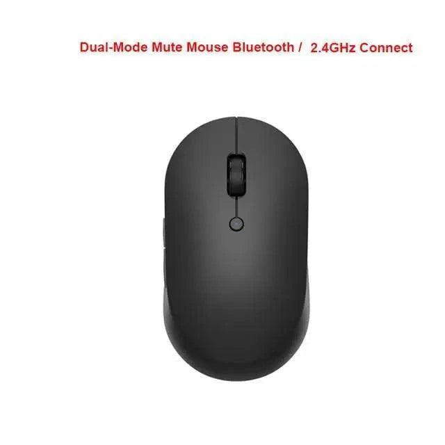 Simple Modern White/Black Wireless Bluetooth USB Connection Optical Mouse For Laptop PC Portable Slim Rechargeable Mouse Computer Mouse Stevvex