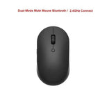 Simple Modern White/Black Wireless Bluetooth USB Connection Optical Mouse For Laptop PC Portable Slim Rechargeable Mouse Computer Mouse Stevvex