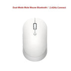 Simple Modern White/Black Wireless Bluetooth USB Connection Optical Mouse For Laptop PC Portable Slim Rechargeable Mouse Computer Mouse Stevvex