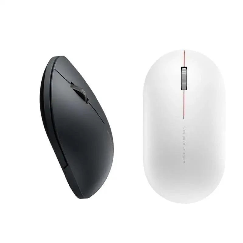 Simple Modern White/Black Wireless Bluetooth USB Connection Optical Mouse For Laptop PC Portable Slim Rechargeable Mouse Computer Mouse Stevvex