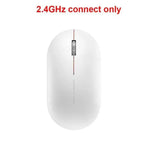 Simple Modern White/Black Wireless Bluetooth USB Connection Optical Mouse For Laptop PC Portable Slim Rechargeable Mouse Computer Mouse Stevvex