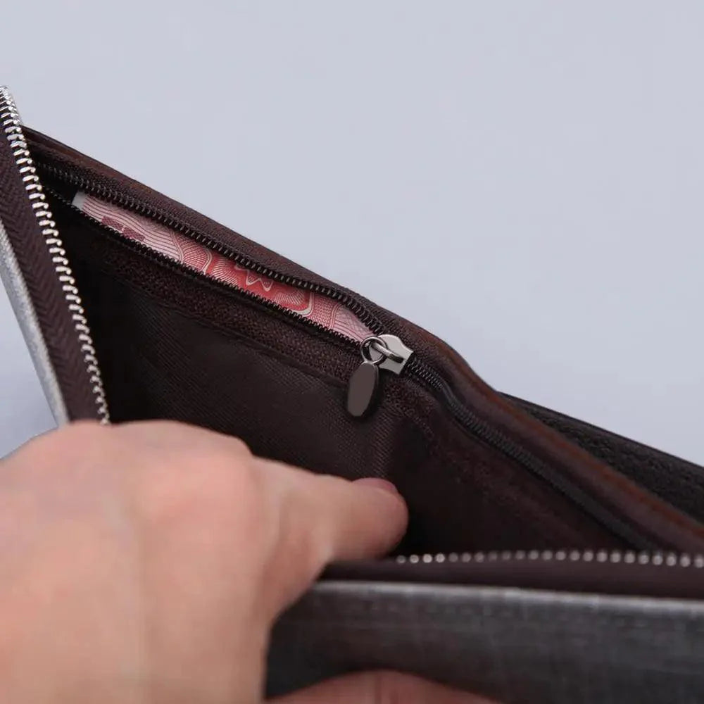 Simple PU Leather Business Men Wallet Fashion Lightweight Card Holder For Men Quality Luxurious Wallet Stevvex