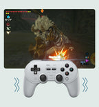 Simple Pure White Bluetooth Joystick Gamepad Controller Compatible With PC Monitor Laptop Tablet Stevvex