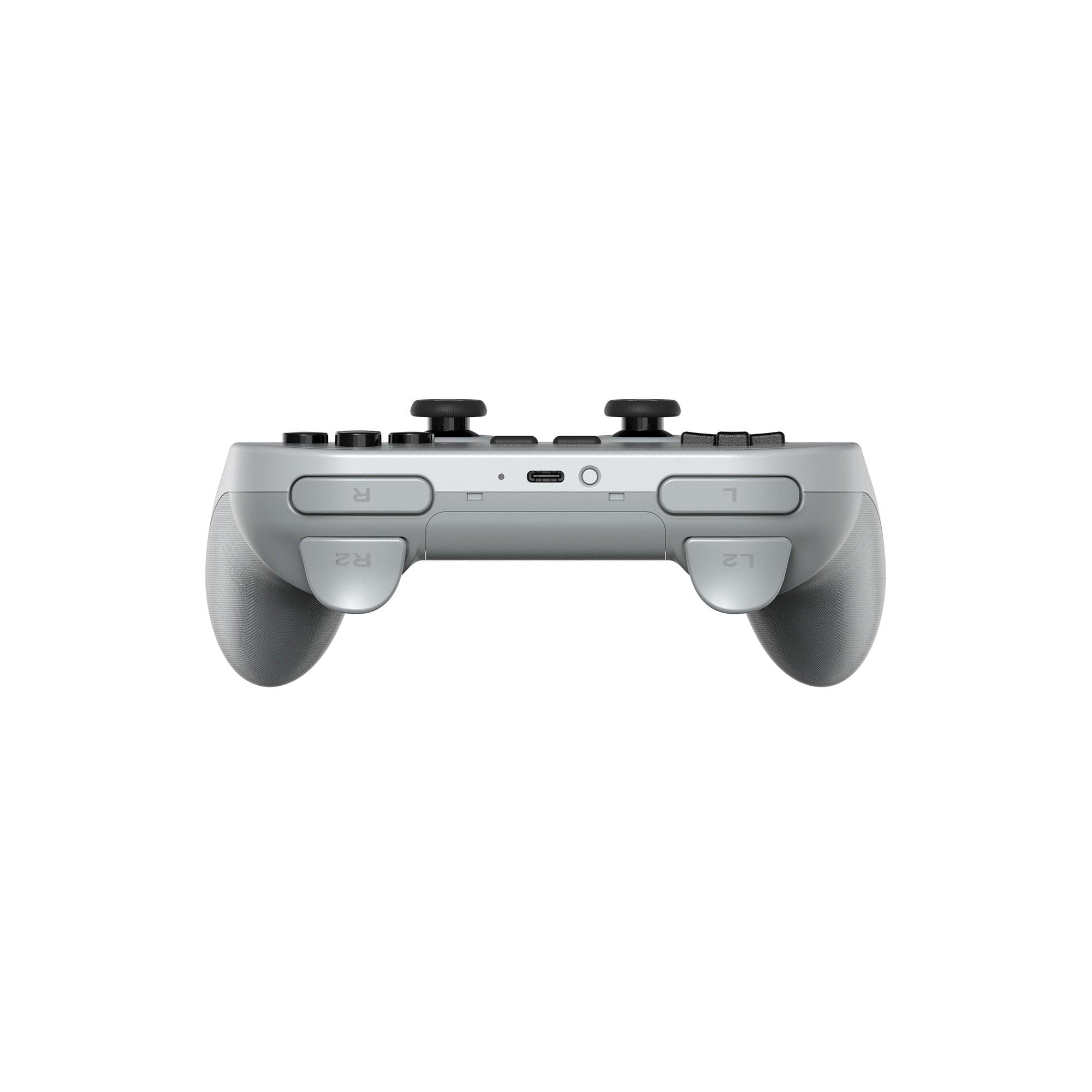 Simple Pure White Bluetooth Joystick Gamepad Controller Compatible With PC Monitor Laptop Tablet Stevvex