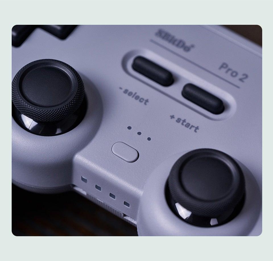 Simple Pure White Bluetooth Joystick Gamepad Controller Compatible With PC Monitor Laptop Tablet Stevvex
