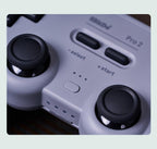 Simple Pure White Bluetooth Joystick Gamepad Controller Compatible With PC Monitor Laptop Tablet Stevvex
