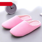 Simple Solid Soft Plush Slippers For Men And Women Winter Warm Indoor Non-slip Slippers Shoes Comfortable Memory Foam Slippers For Women's And Men's Casual House Shoes Stevvex
