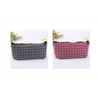 Simple Striped Color Design Pencil Cases For Students Retro Large Capacity Stationery School Pouch Stevvex