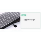 Simple Striped Color Design Pencil Cases For Students Retro Large Capacity Stationery School Pouch Stevvex