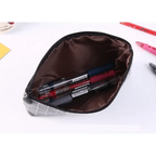Simple Striped Color Design Pencil Cases For Students Retro Large Capacity Stationery School Pouch Stevvex