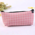 Simple Striped Color Design Pencil Cases For Students Retro Large Capacity Stationery School Pouch Stevvex