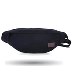 Simple Style Fanny Pack for Running Cycling Workout Men Women Waist Pouch Bag Black Classic  Women Belt Bag Pouch For Money Phone Black Bum Hip Bag Stevvex