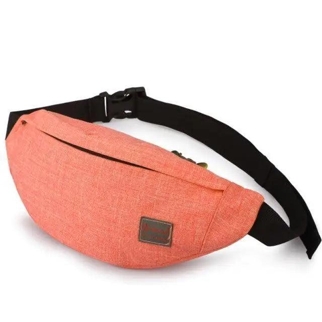 Simple Style Fanny Pack for Running Cycling Workout Men Women Waist Pouch Bag Black Classic  Women Belt Bag Pouch For Money Phone Black Bum Hip Bag Stevvex