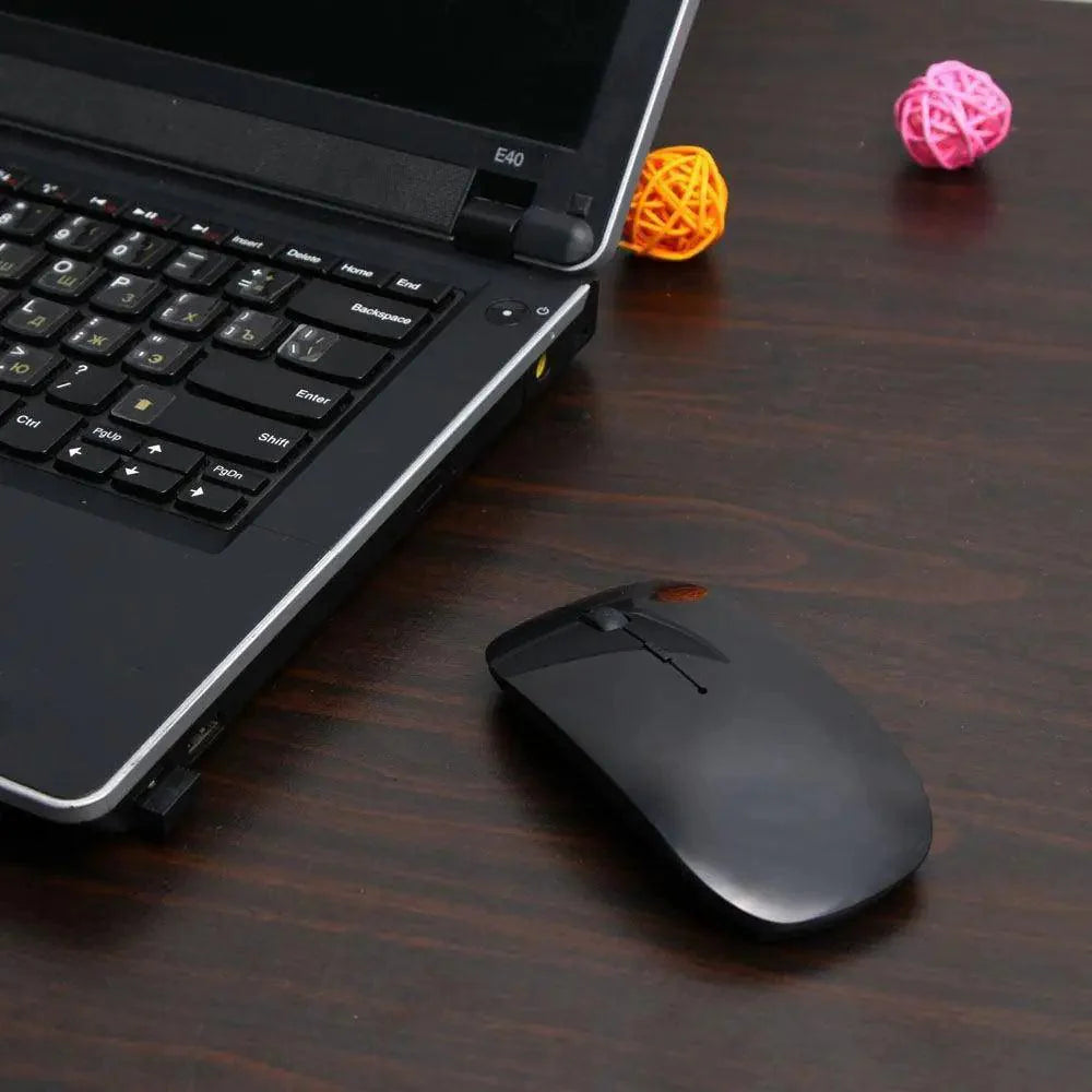 Simple Thin 1600 DPI USB Optical Black/White Wireless Computer Office Mouse Ultra Slim 2.4GHz Mouse For PC Laptop Classic Gaming Mouse Stevvex