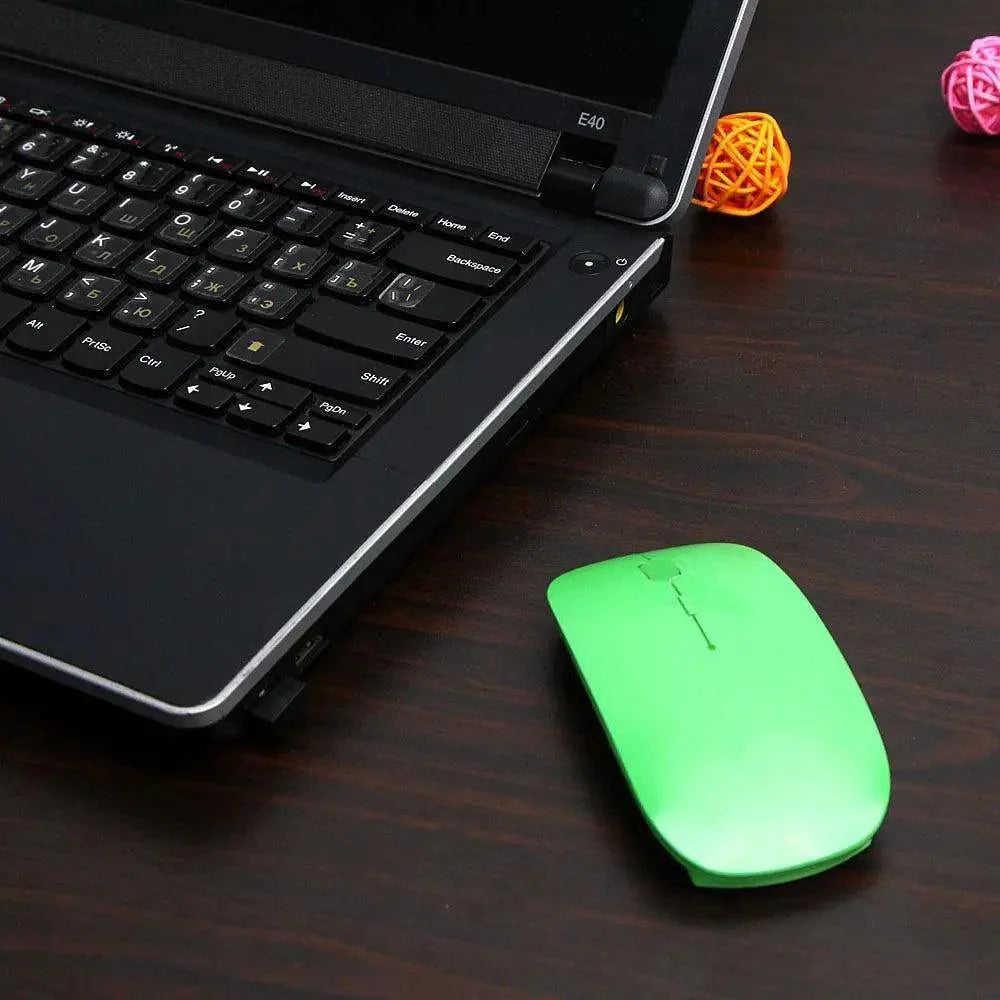 Simple Thin 1600 DPI USB Optical Black/White Wireless Computer Office Mouse Ultra Slim 2.4GHz Mouse For PC Laptop Classic Gaming Mouse Stevvex