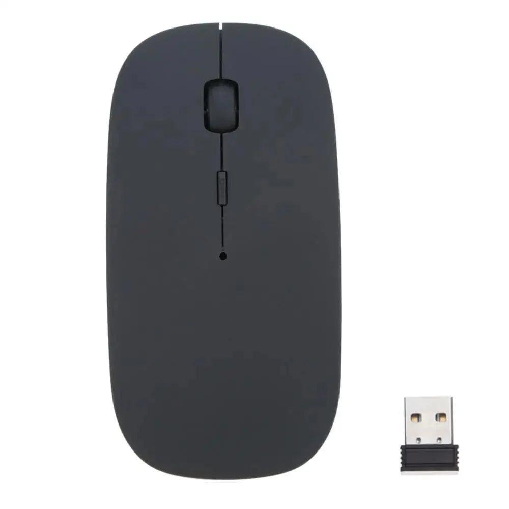 Simple Thin 1600 DPI USB Optical Black/White Wireless Computer Office Mouse Ultra Slim 2.4GHz Mouse For PC Laptop Classic Gaming Mouse Stevvex